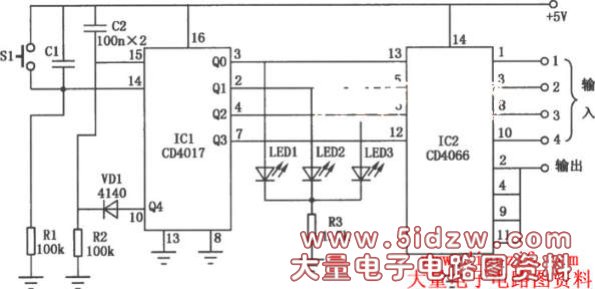 CD4017CD4066ɵĵлص·